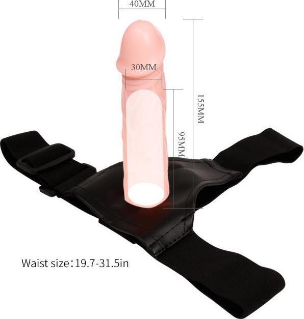 Produktbild Bijoux Indiscrets Strap-On mit hohlem Dildo 16 cm