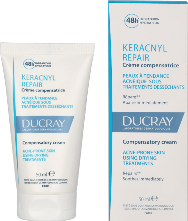 Actual product image Pierre Fabre Ducray Keracnyl Repair Cre (50 ml, 24h cream)