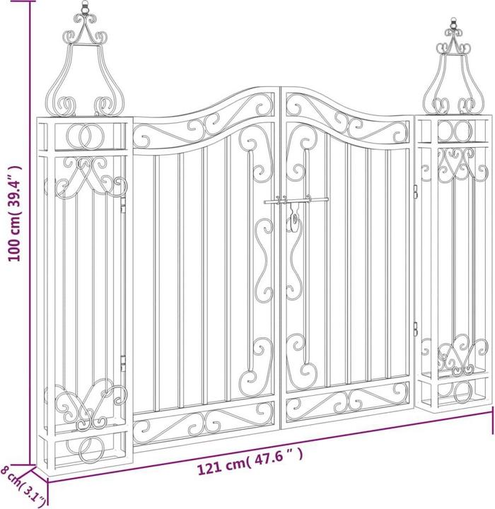 Produktbild vidaXL Gartentor