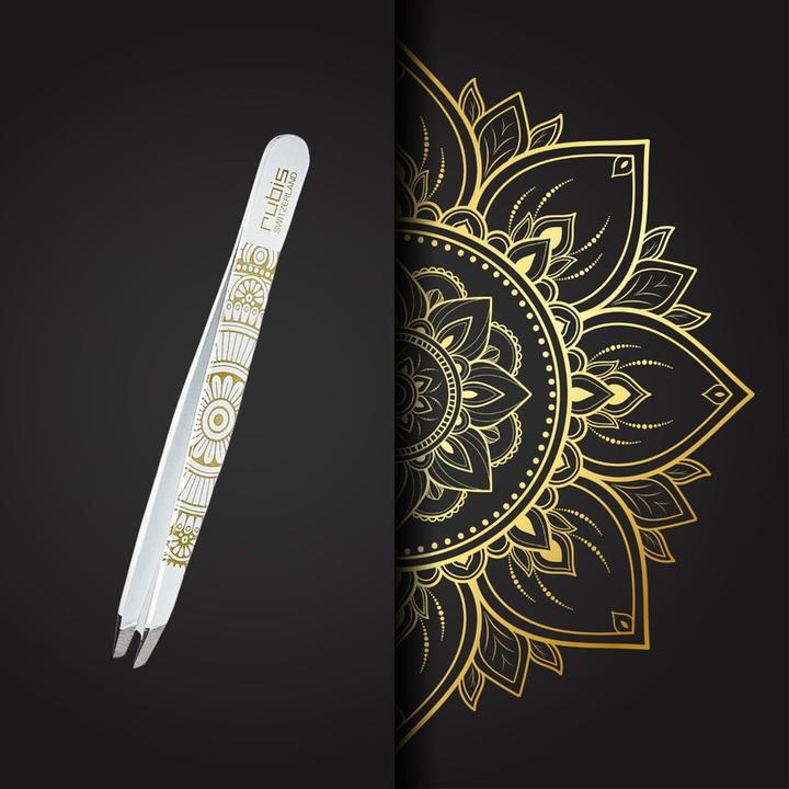 Immagine prodotto Rubis Pinzette inclinate, Mandala Sun oro