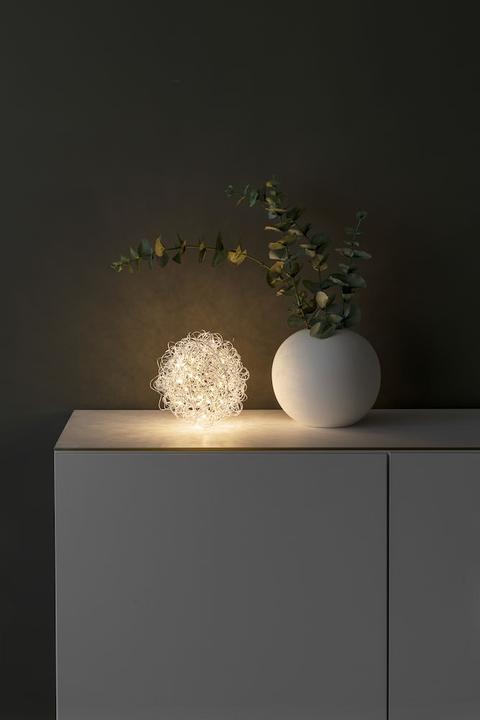 Actual product image Konstsmide 3513-303 Sphere EEK G A - Warm white LED Silver