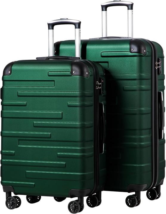 Coolife 2-teiliges Hartschalen-Koffer-Set (93 l)