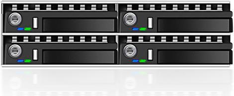 Produktbild Icy Box IB-2222SSK 4-Bay 2.5" Backplane, Hot-SWAP, schwarz