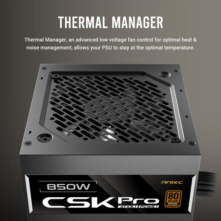 Produktbild Antec 850W CSK850 PRO EC 80+ Bronze Semi-Modular A (850 W)