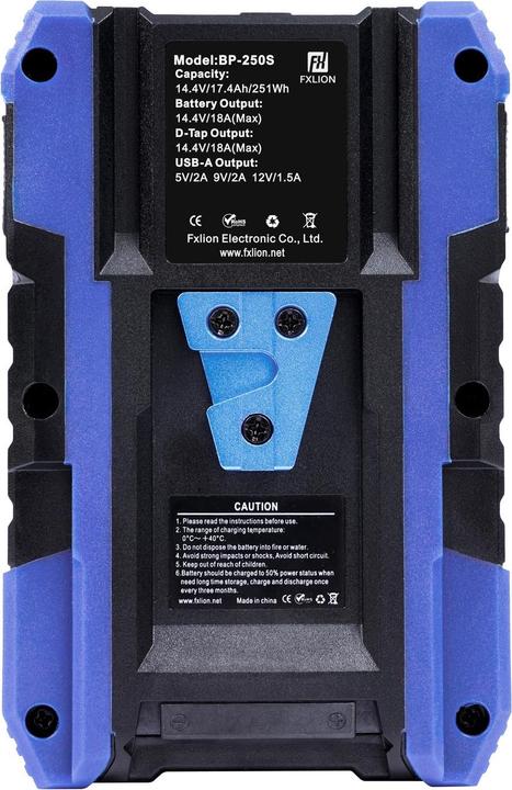 Actual product image Fxlion Cool Black 251 Wh, V-Mount (Camera battery)