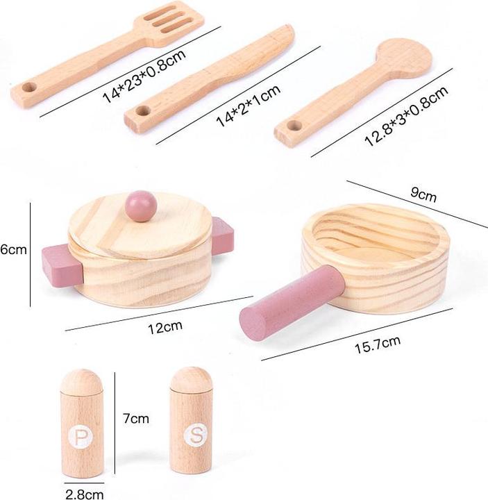 Produktbild Nelaroom Retro Holzküche mit Zubehör