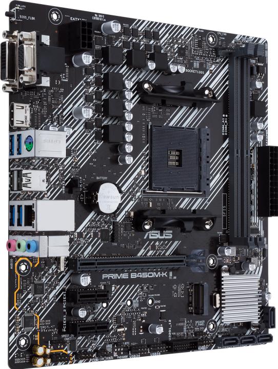 Actual product image ASUS PRIME B450M-K II (AM4, AMD B450, mATX)