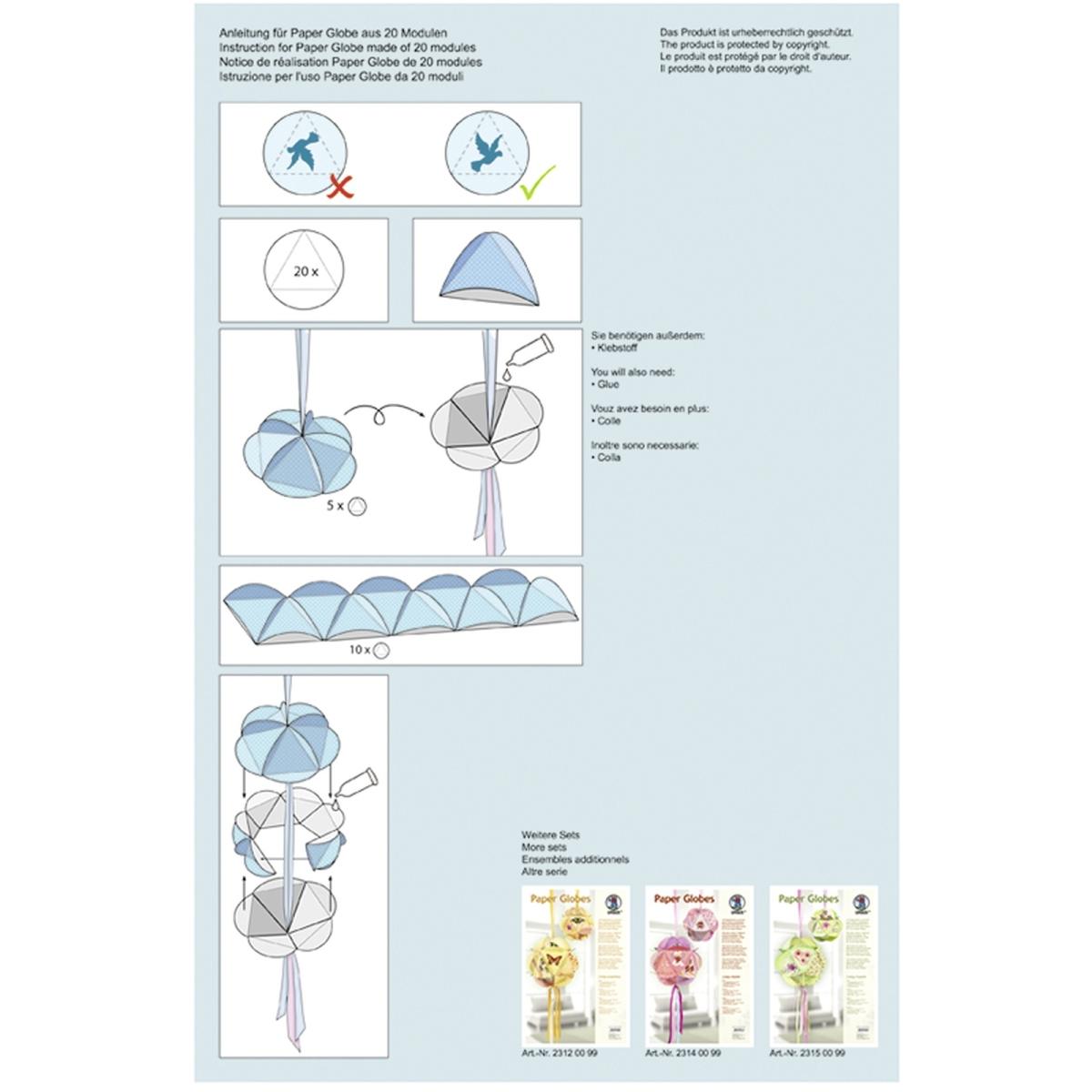 Thumbnail - Ursus Paper Globes VE=6 Stück Lovely Birds