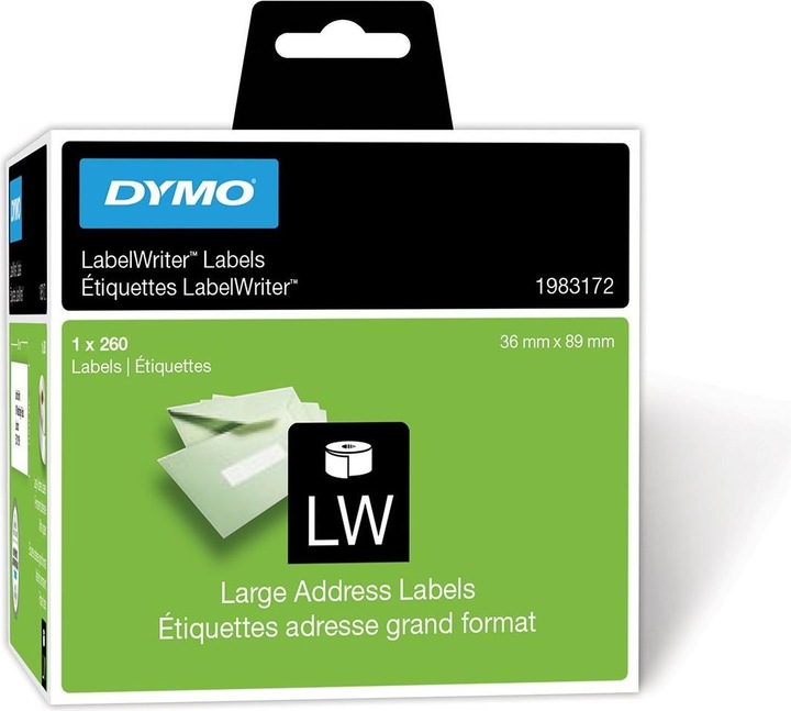 Actual product image Dymo LW labels