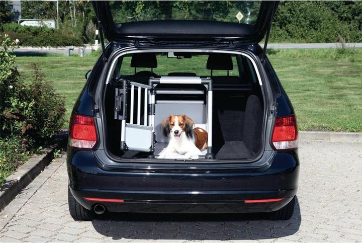 Produktbild Trixie Transportbox Aluminium small (Hund, Abschliessbar, Atmungsaktiv)