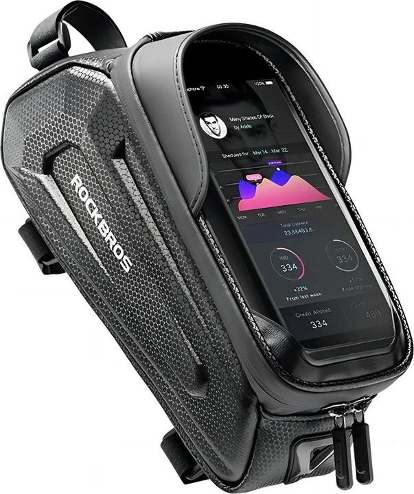 Produktbild Rockbros B68-1 armored bicycle bag for phone 1.5l - black (1.70 l, Rahmentasche)