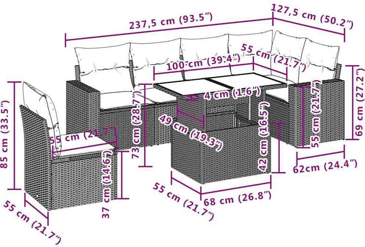 Produktbild vidaXL Lou