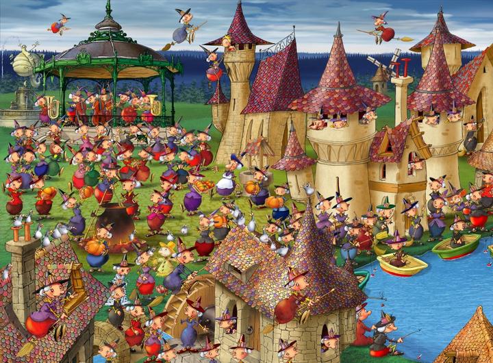 Produktbild Grafika Puzzle 2000 pieces François Ruyer: Witches (2000 Teile)