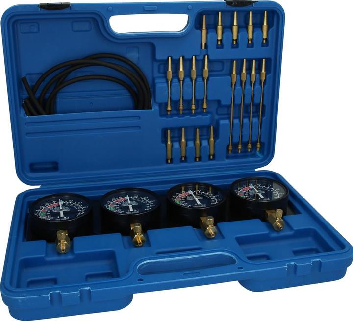 Actual product image Brilliant Tools Synchronous carburettor tester | with 4 synchronous clocks | 26-pcs.