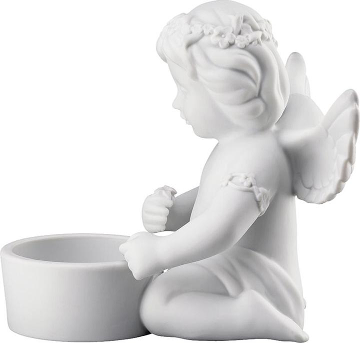 Produktbild Rosenthal Engel / Tischlicht - Weiss matt - Engel mit Blumenkranz