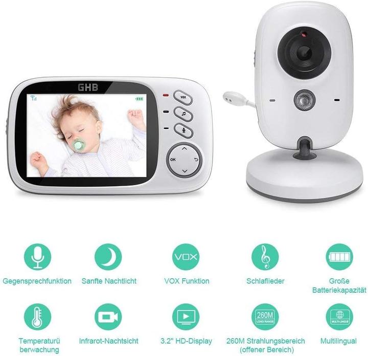 Actual product image GHB Babyphone mit Kamera (Video & Audio)
