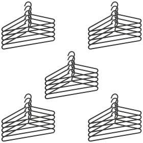 Wenko 25 Lux hangers black (25x)