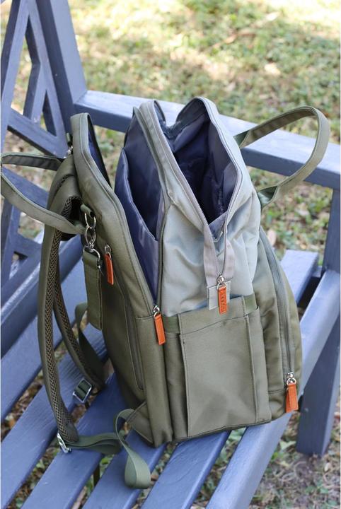 Actual product image Liini Changing rucksack olive rPET