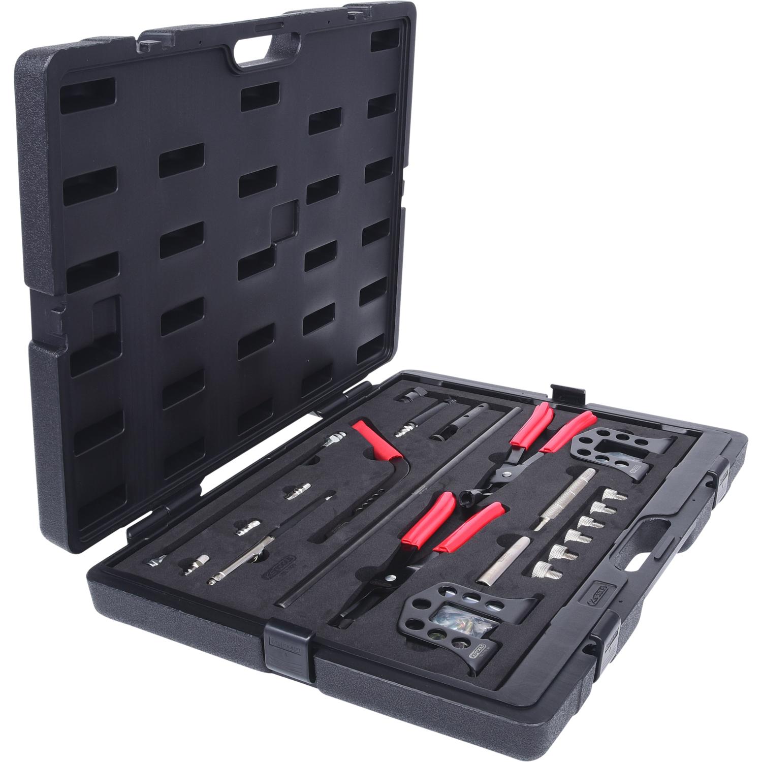 Ks Tools, Utensili Autofficina, Set Di Attrezzi Per Il Montaggio E Lo Smontaggio Delle Valvole, 44 Pezzi.