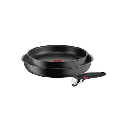 Image du produit Tefal L7649253 Frypan set Ingenio Ultimate, 3 pieces, Black (Set de poêles + casseroles, Aluminium)