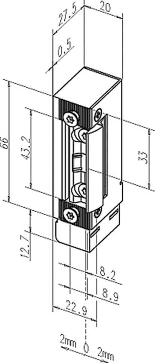 Actual product image effeff Escape door strike 332 RR FaFix (Indoor)
