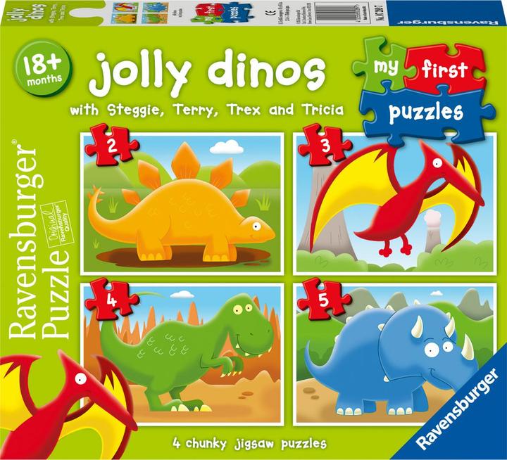 Produktbild Ravensburger My First Puzzle, Jolly Dinos (5 Teile)