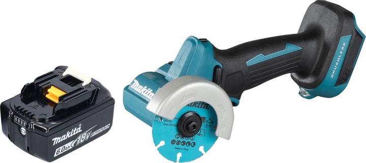 Actual product image Makita DMC 300 G1 cordless angle grinder 18 V 76 mm brushless + 1x rechargeable battery 6.0 Ah - without (76 mm)