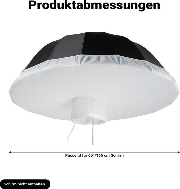 Image du produit Walimex pro Diffuseur pour parapluies réflecteurs paraboliques Ø 165 cm (Boule de diffusion, 165 cm)