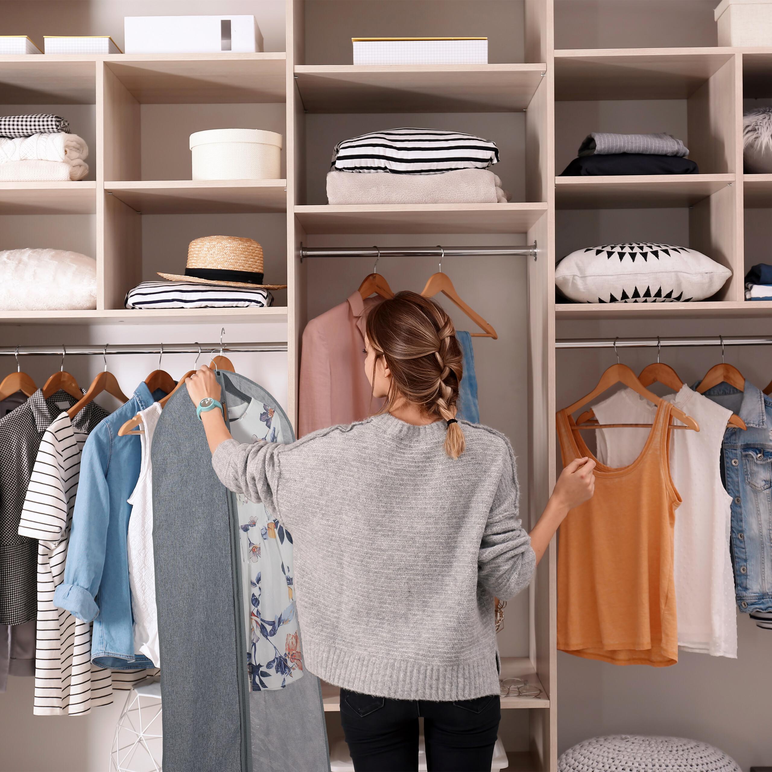 Thumbnail - Relaxdays, Kleidersack + Hängeaufbewahrung, 3x Kleidersack