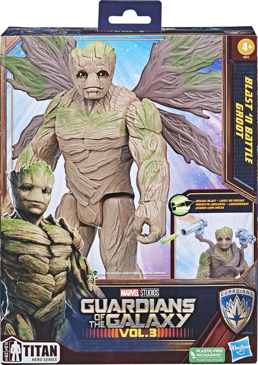 Produktbild Hasbro Marvel Studios Guardians of the Galaxy Vol. 3 Titan Hero Serie Deluxe Blast 'N Battle Groot Action-F