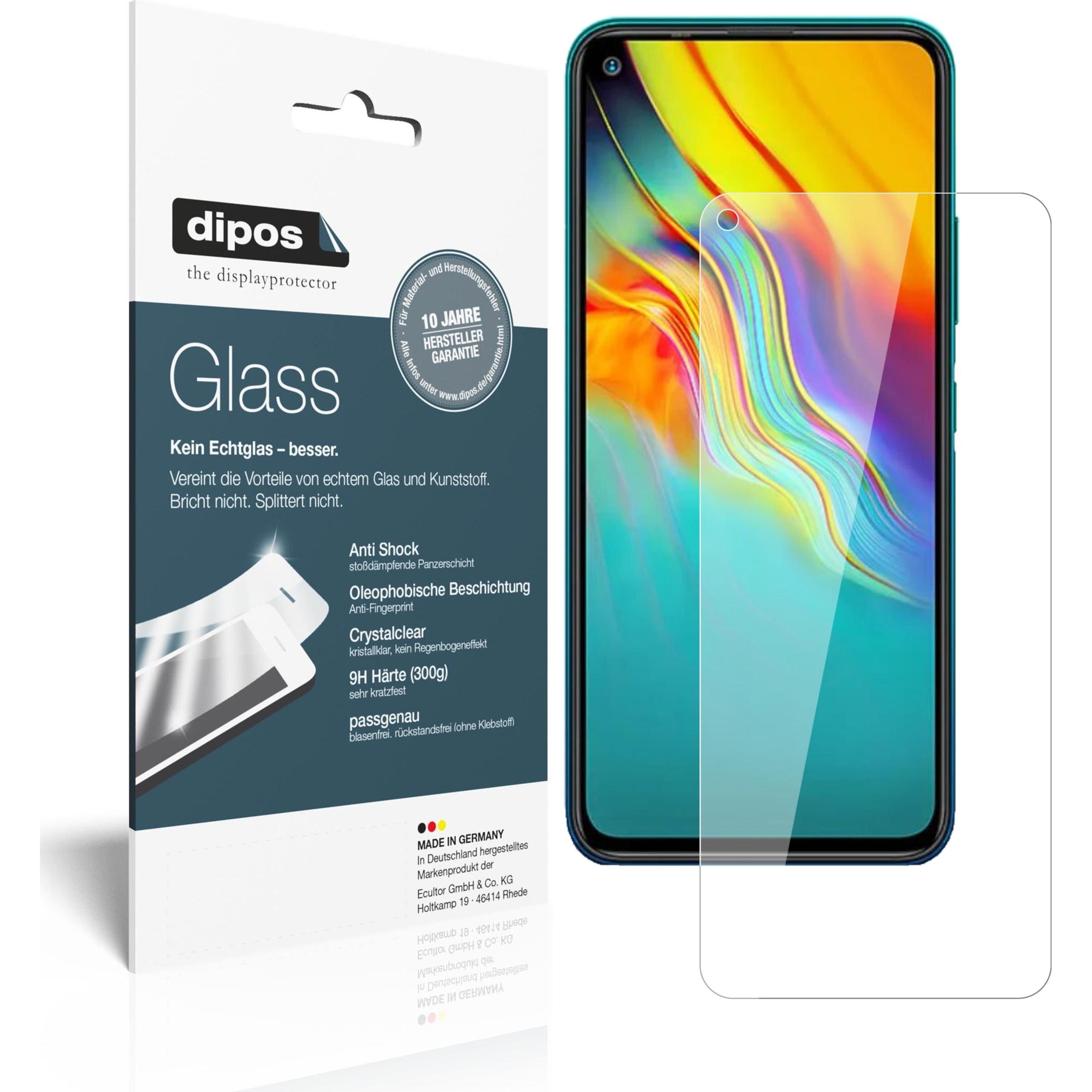 Dipos Displayschutz Anti-Shock (1 Stück, Infinix Note 7 Lite), Smartphone Schutzfolie, Transparent