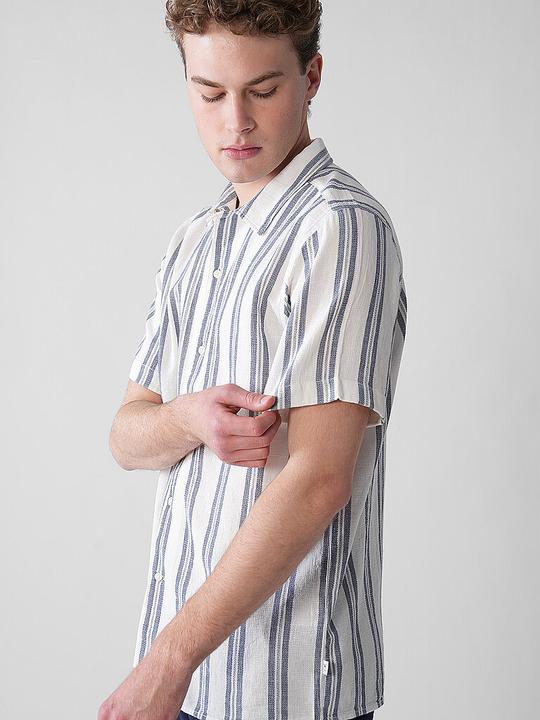 Immagine prodotto KnowledgeCotton Apparel Box S/S Striped Cotton Shirt (L)