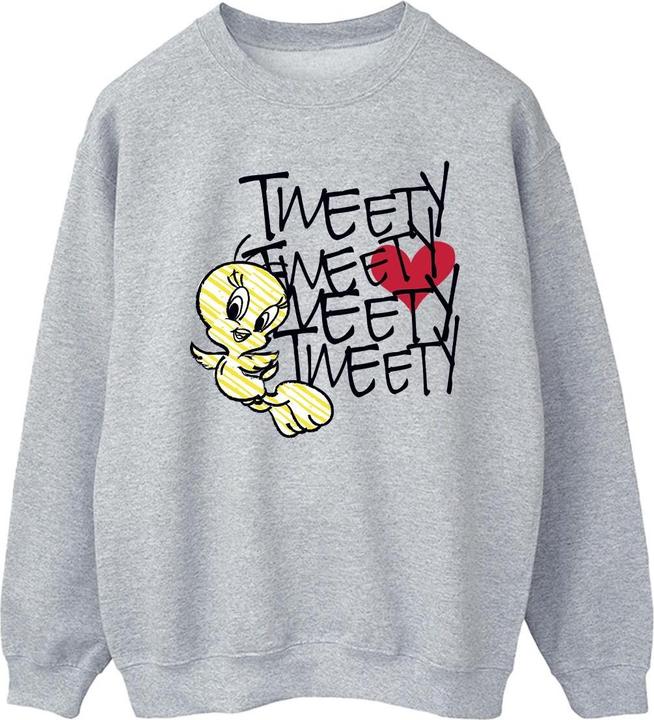 Produktbild Looney Tunes Tweety Love Heart Sweatshirt (L)