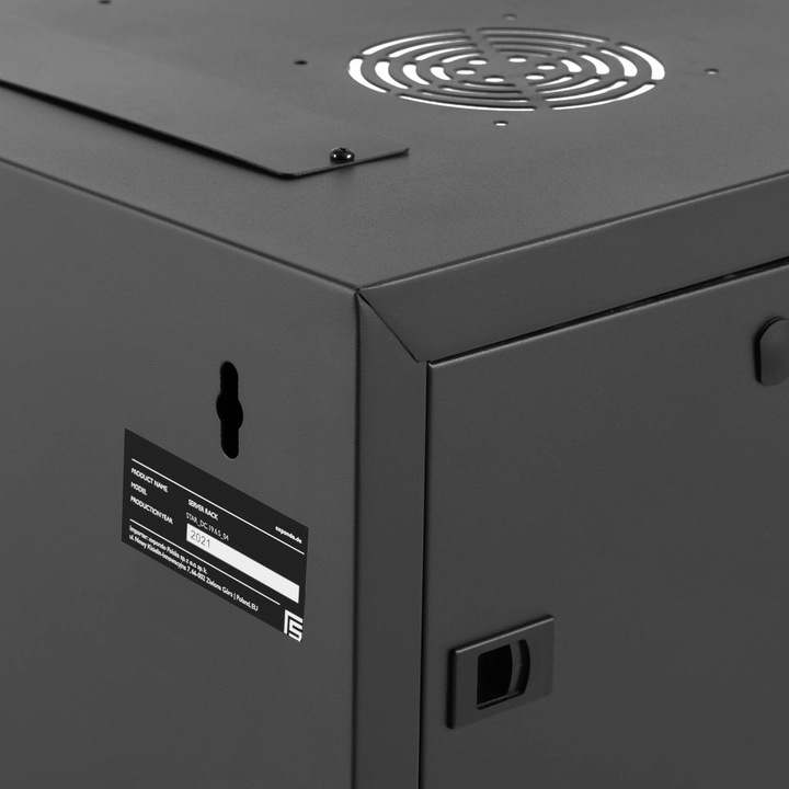 Actual product image Fromm & Starck Server Rack - 19 inches - 6 U - lockable - up to 60 kg - Black (10.86 RU, 19 inch rack)