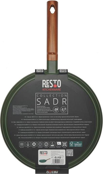Actual product image Resto For kitchen CREPE PAN D28 H2.7CM/93712 (Crêpe pan, Frying pan, 28 x 2.70 cm)