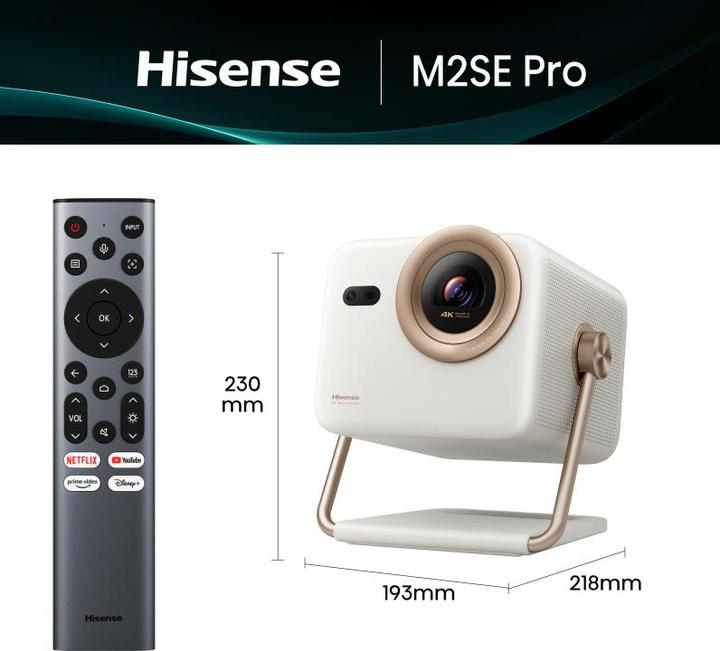 Actual product image Hisense M2SE PRO 4K Mini-Projektor