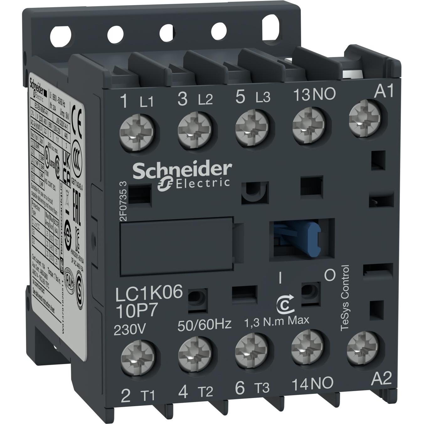 Thumbnail - Schneider Electric Leistungsschütz 48VAC 5,5kW 12A, Relais