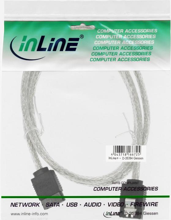 Actual product image InLine SATA III (6Gb/s) cable round