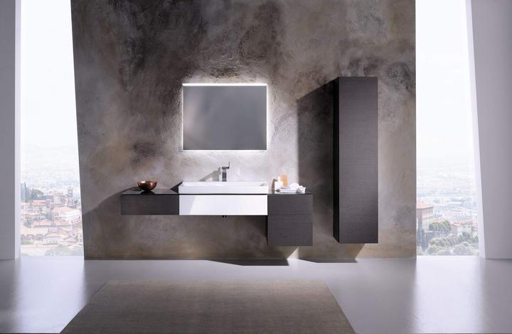 Actual product image Geberit Xeno 2 tall cabinet 500503, 400x1700x351mm, 1 door and interior mirror (40 x 35.10 x 170 cm)