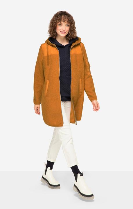 Image du produit Laurasøn Manteau à capuche en polaire bouclée, manches longues. Label OEKO-TEX (XL)