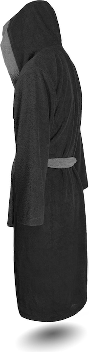Produktbild Normani Damen Baumwoll-Bademantel mit Frottee, zweifarbig - OEKO-TEX® 100 (S)