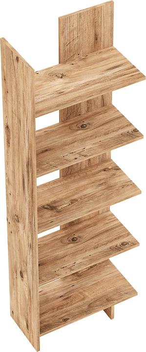 Produktbild En.Casa Bücherregal Vireftere 176x62x29 cm Holzoptik (62 x 29 x 176 cm)