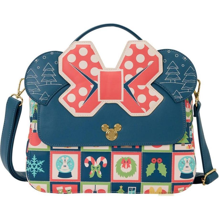 Loungefly, Donne, Borsa, Disney Mickey Holiday Shoulder Bag, Multicolore