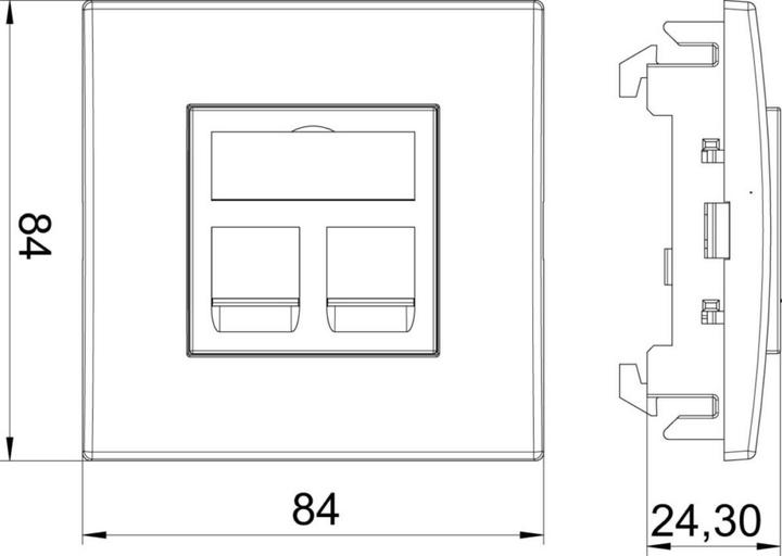 Actual product image OBO Bettermann Built-in unit data technology for 2 6119490