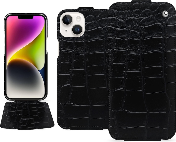 Actual product image Noreve Vertical leather shell (Apple iPhone 15 Plus)