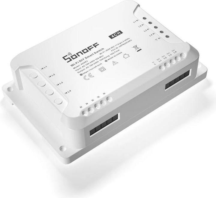 Produktbild Sonoff 4CHR3 - 4-gang Wi-Fi Smart Switch