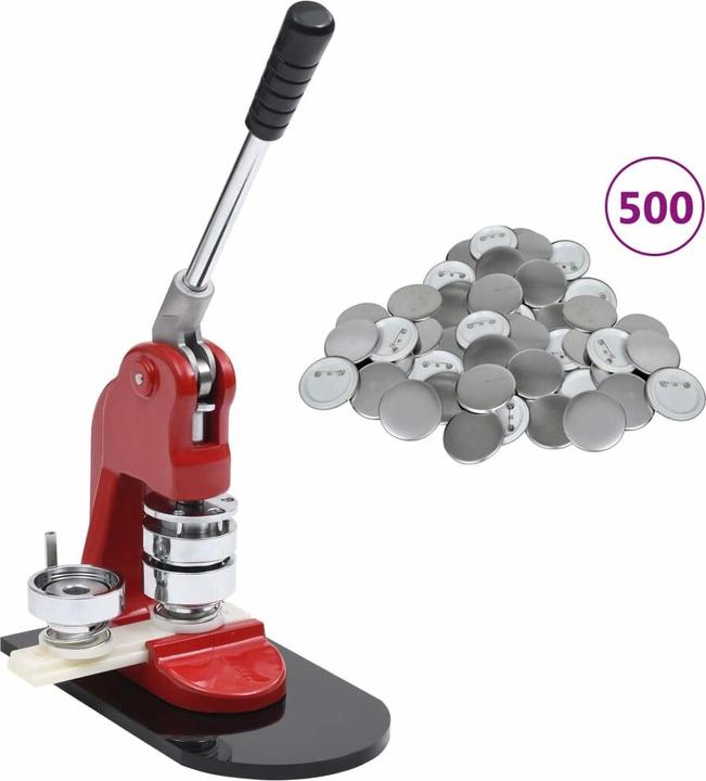 Produktbild Diverse Hardware Buttonmaschine mit 500 Button-Teilen 58 mm
