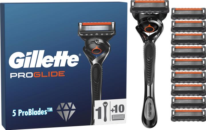 Image du produit Gillette PROGLIDE, 10 blades + handle, ECOM