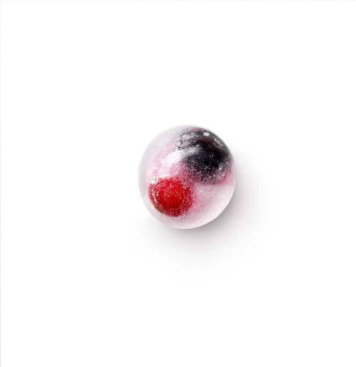 Image du produit Lékué Bac à glaçons, rond, rouge