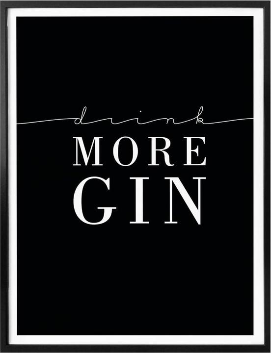 Image du produit Trenddeko Drink more Gin (40 x 50 cm)
